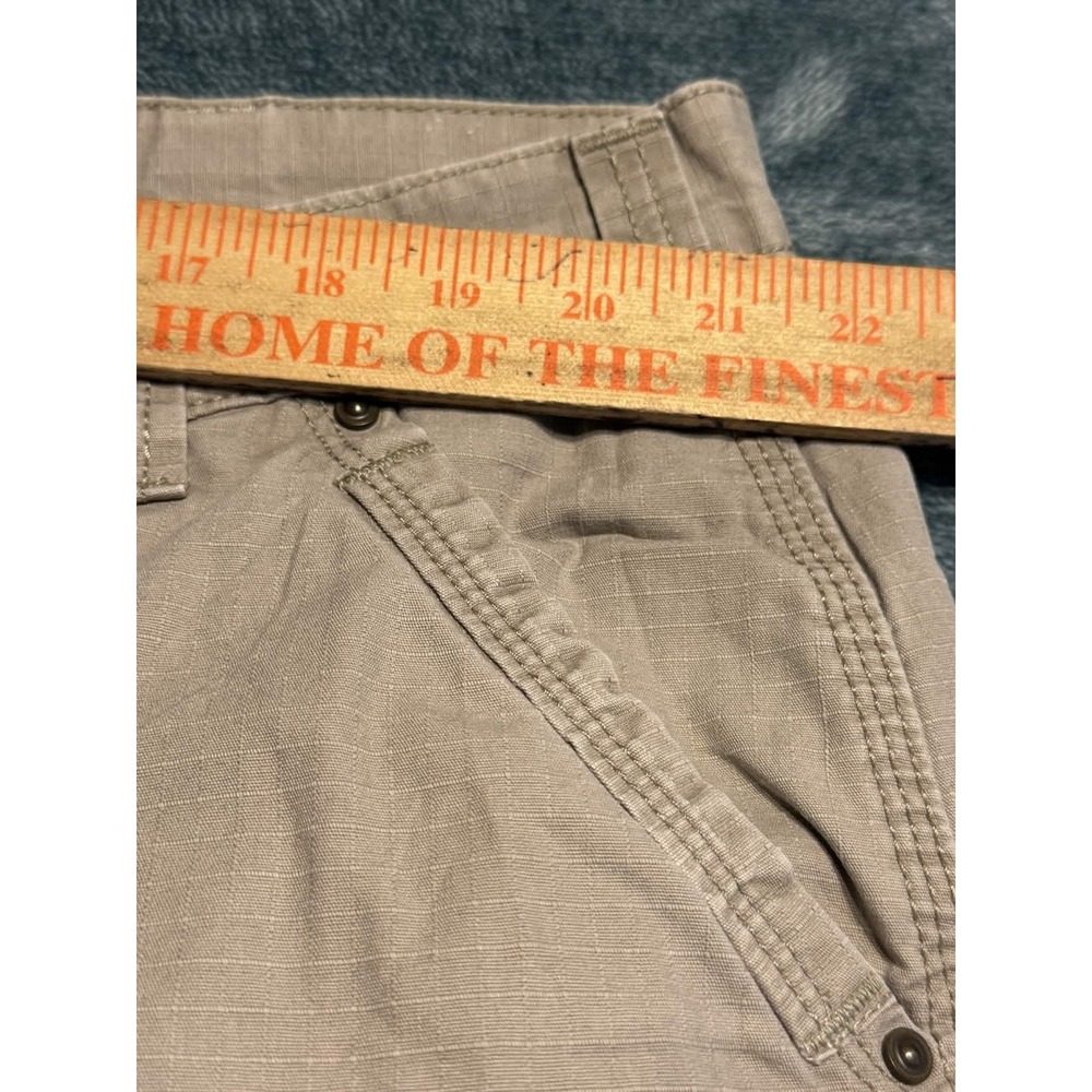 Carhartt 100274 Mens 46x30 Relaxed Fit Ripstop Cargo Work Pants Tan Khaki FLAW - Picture 5 of 8